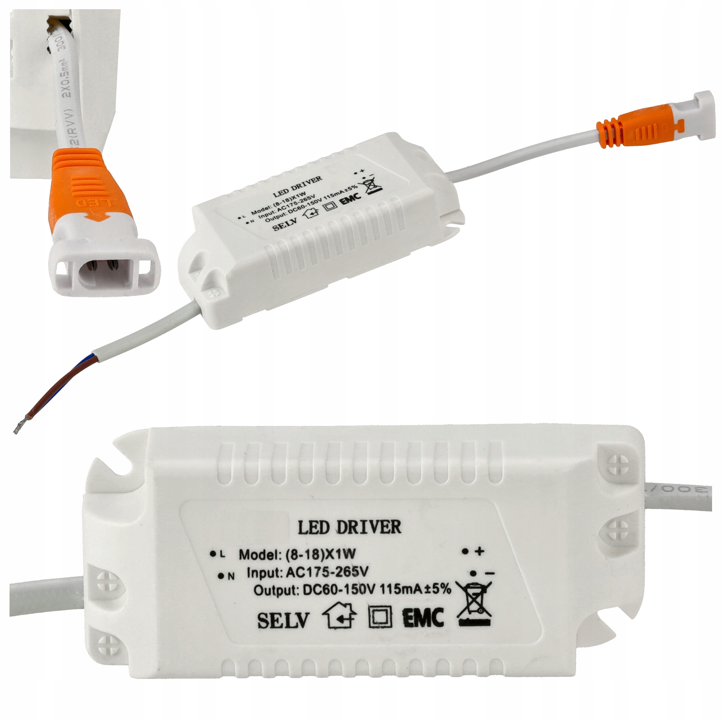 

Zasilacz Led Stałoprądowy 8-18W 115mA Do Paneli