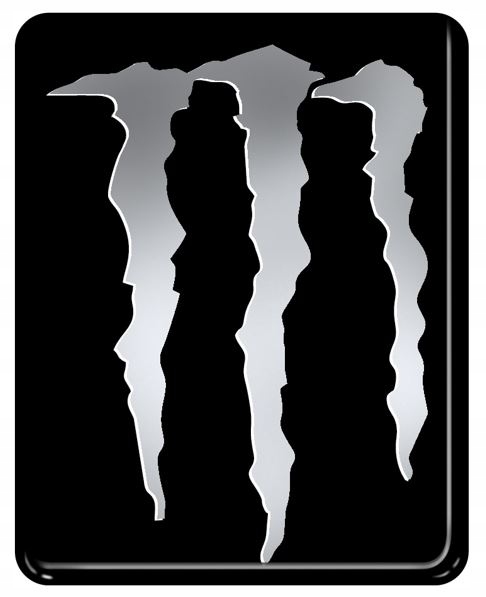 NAKLEJKA WLEP ZNACZEK TATTOO NA AUTO MONSTER NIKIEL ŻYWICA 3D 6,1 x 7,7 cm