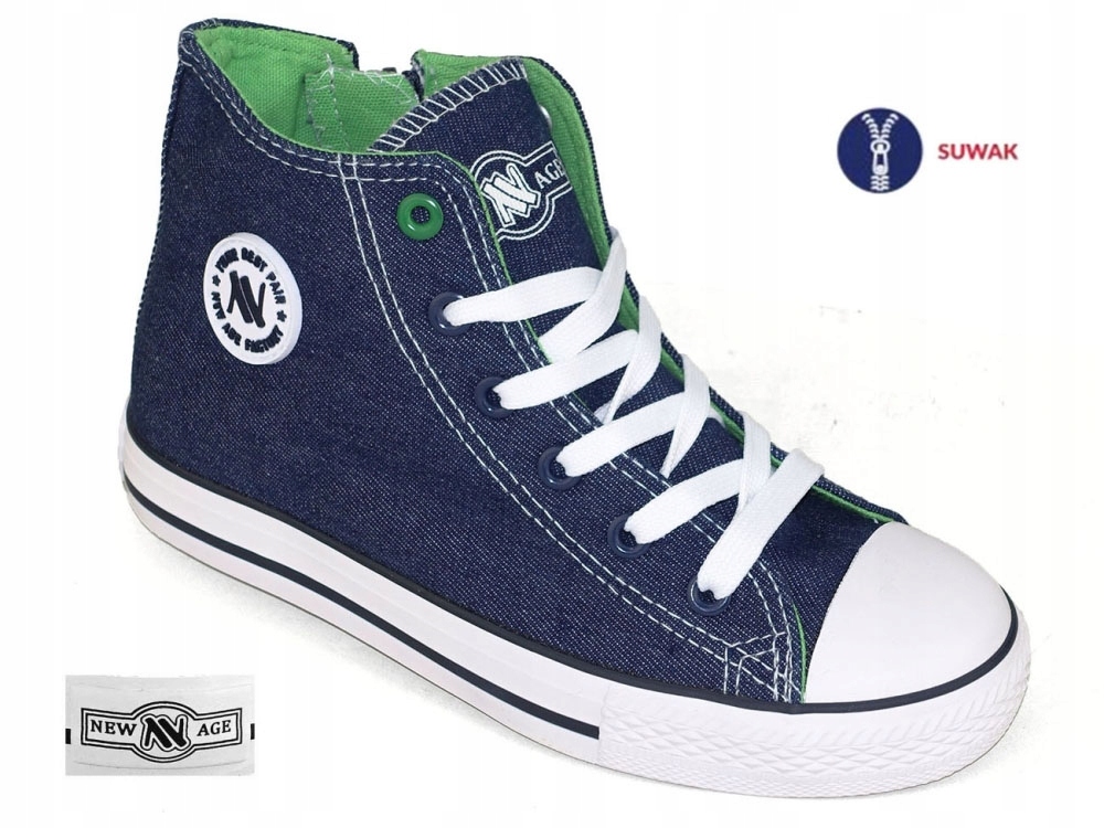 TRAMPKI TENISÓWKI DZIECIĘCE NA ZAMEK WYSOKIE VANY