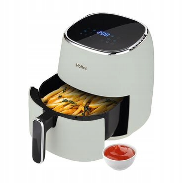 Frytkownica beztłuszczowa biały mat duża mocna 5 l , biała 8w1 Air Fryer