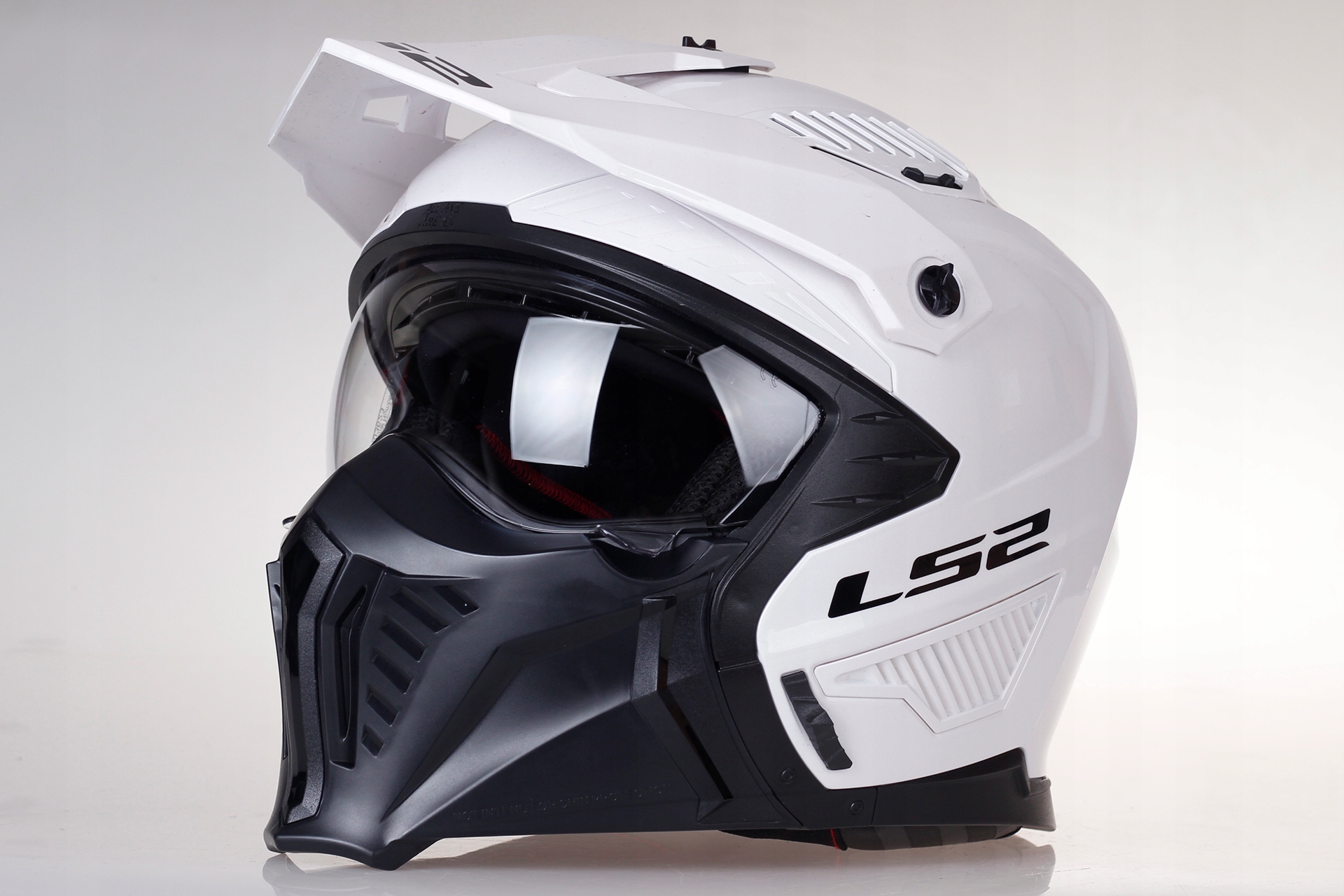 KASK MOTOCYKLOWY 4w1 LS2 OF606 ODPINANA SZCZĘKA biały Producent LS2