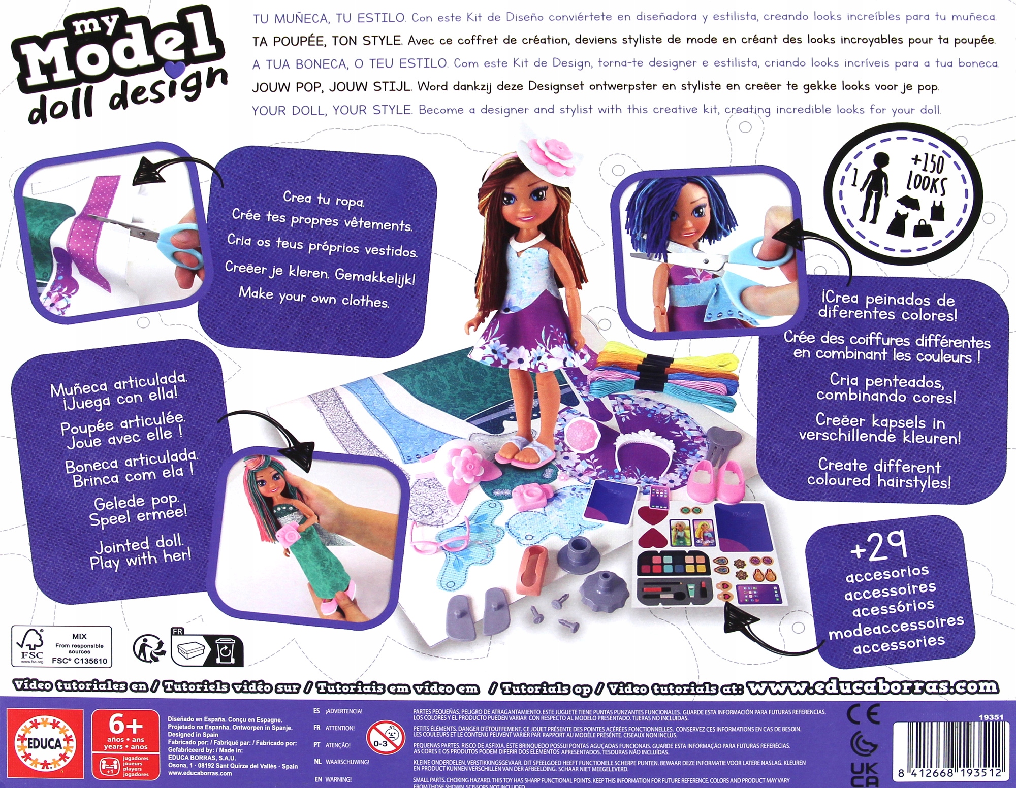 Educa Lalka ubieranka - Celebration Marka Educa