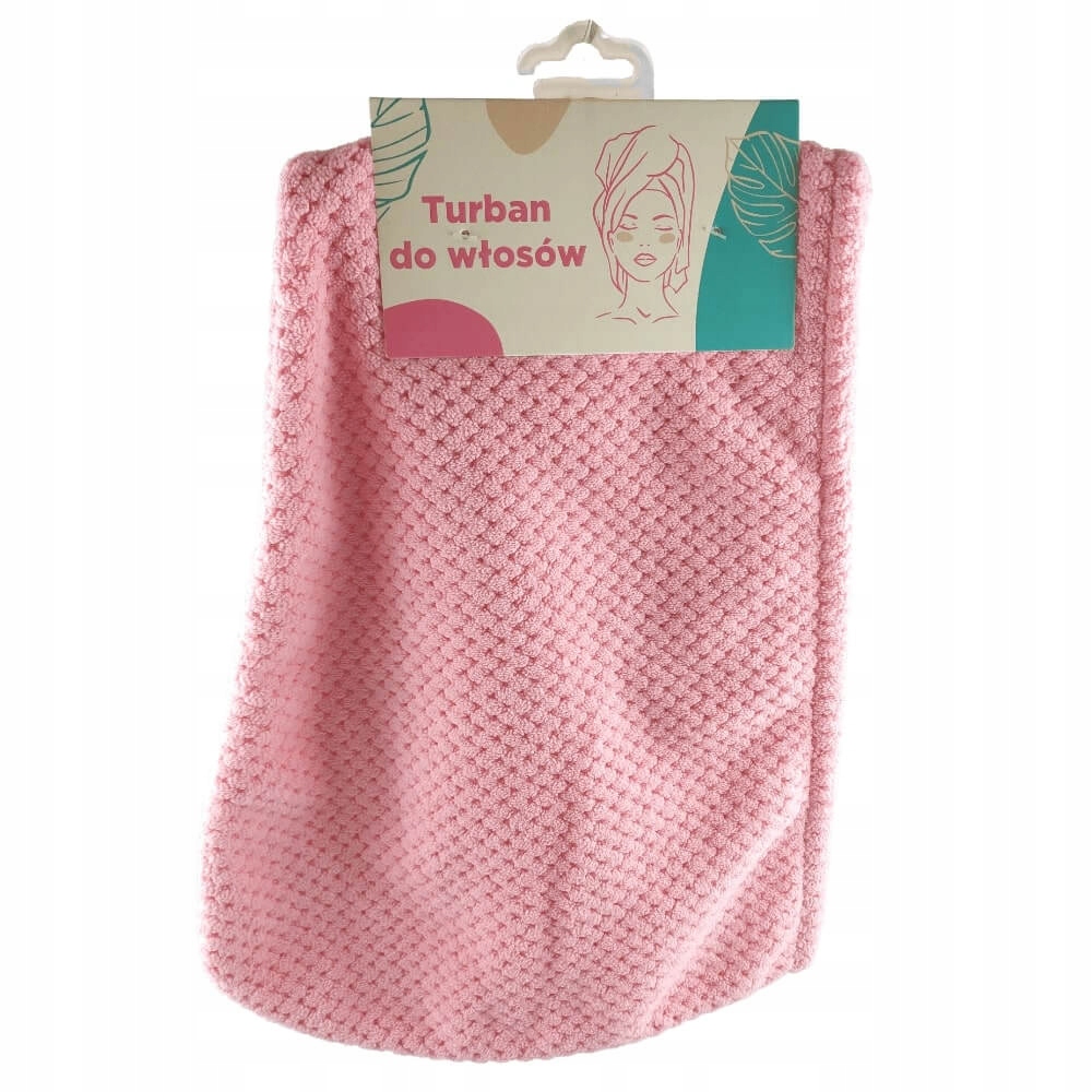 SKINCARE Turban do włosów - Pink, 1 szt.