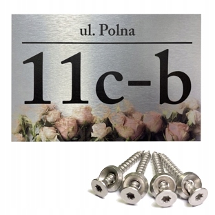 

Tabliczka adresowa numer domu tablica aluminium