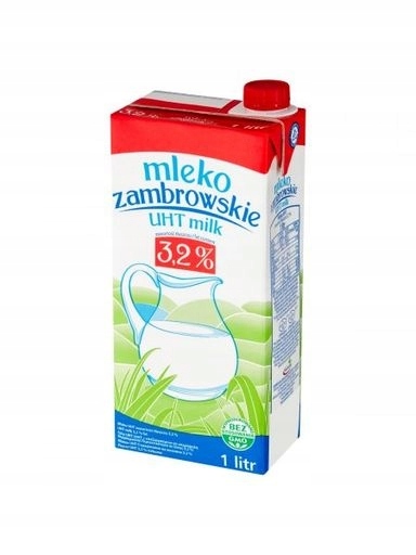 Levně 10 x Mlekpol Zambrovské mléko Uht 3,2% 1 l