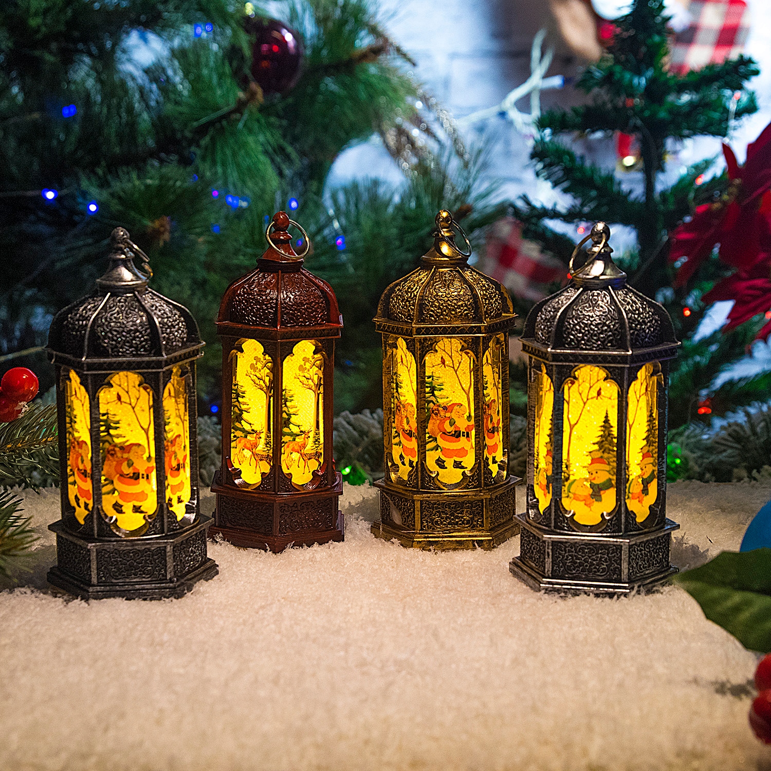 ŚWIĄTECZNA LATARENKA DEKORACJA LAMPION LED ŚWIĘTA Rodzaj lampion