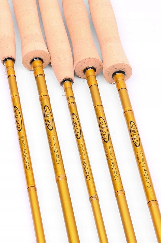 WĘDKA MUCHOWA Jednoręczna Uchwyt Korkowy Vision Nymph HERO Flyrod 10'6'' #3 Kod producenta VHE41063