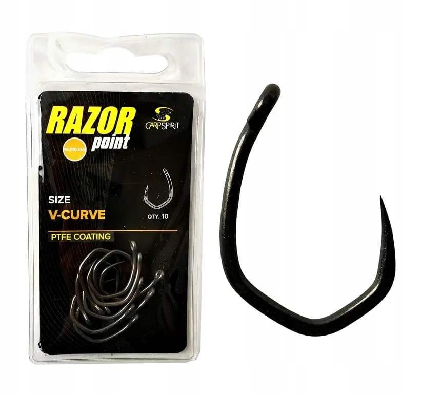 Haki Carpspirit Razor Point V-curve #8 Barbless