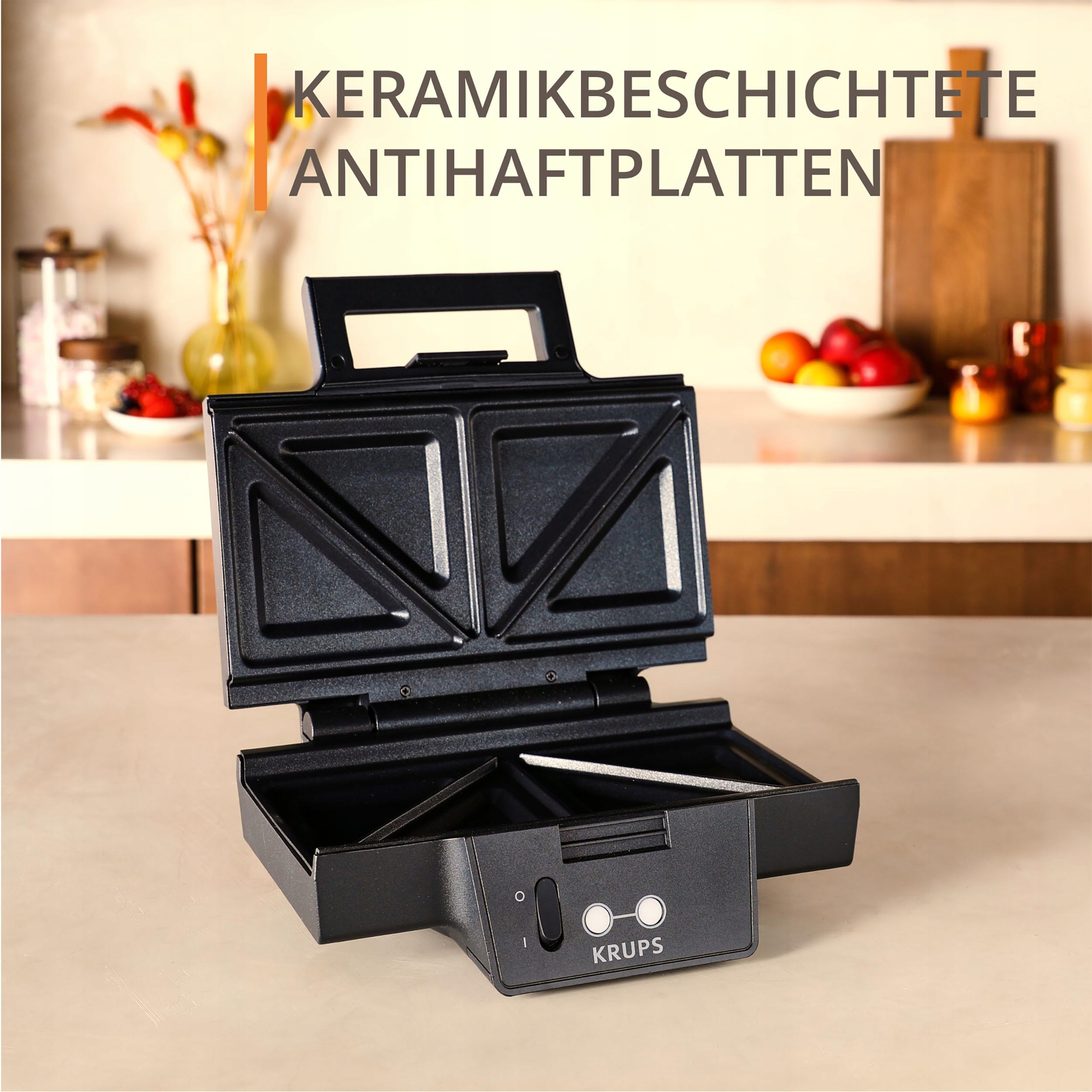 KRUPS Opiekacz Do Kanapek FDK461 Czarny — miniatura 4