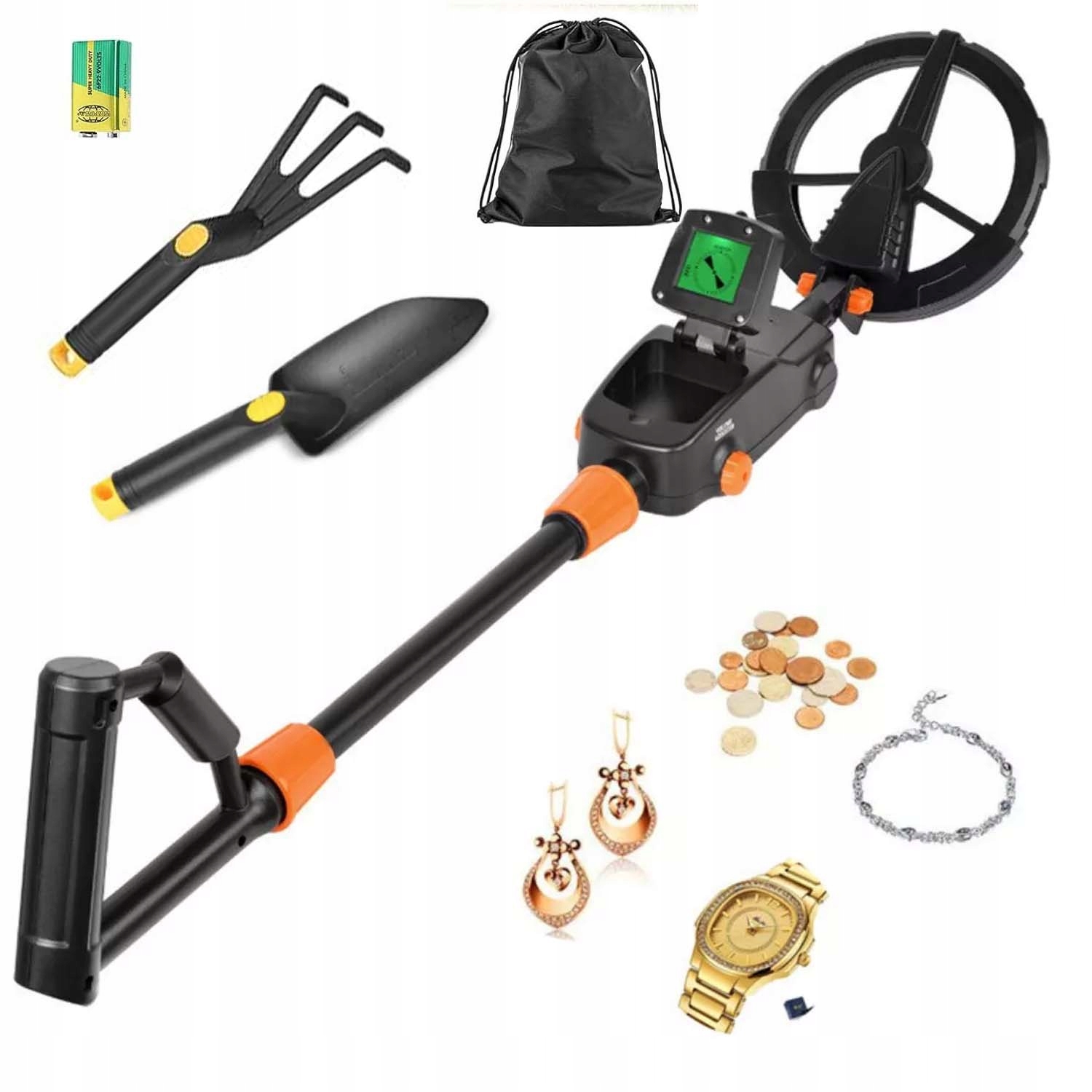 Skládací Detektor Kovů Pro Děti I Dospělé S LCD Displejem