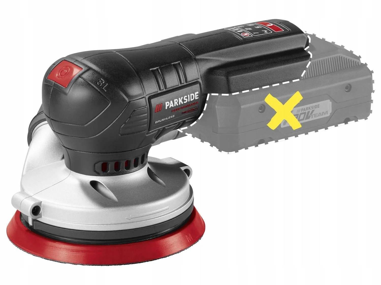 PARKSIDE PERFORMANCE SZLIFIERKA MIMOŚRODOWA AKUMULATOROWA 20V PAESP 20Li A2