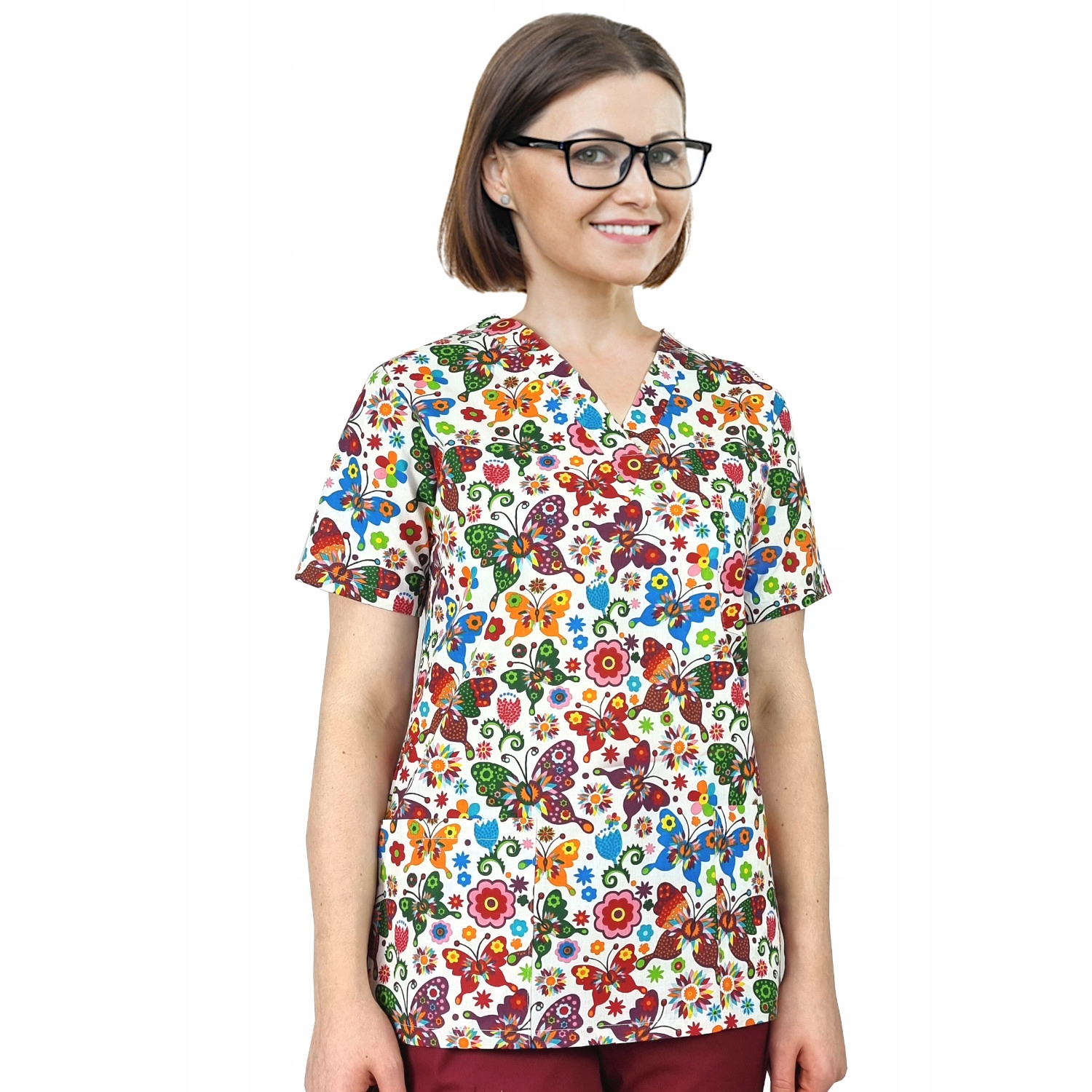 

Bluza medyczna damska fartuch kolorowy XL