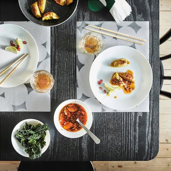 IKEA OFTAST ZESTAW TALERZY I MISEK ZASTAWA 32 SZT Linia OFTAST