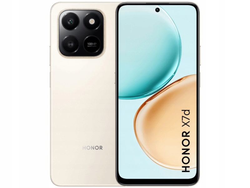 Smartfon Honor X7d 6/128GB 6.77" 120Hz Złoty