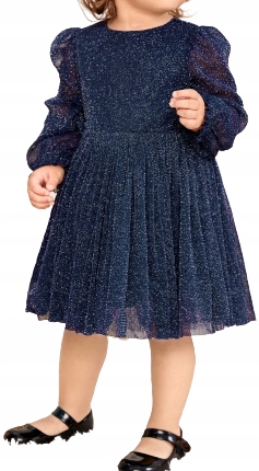 Pozrite sa na šaty Amelia vo farbe Navy - Super štýl pre vaše dieťa!