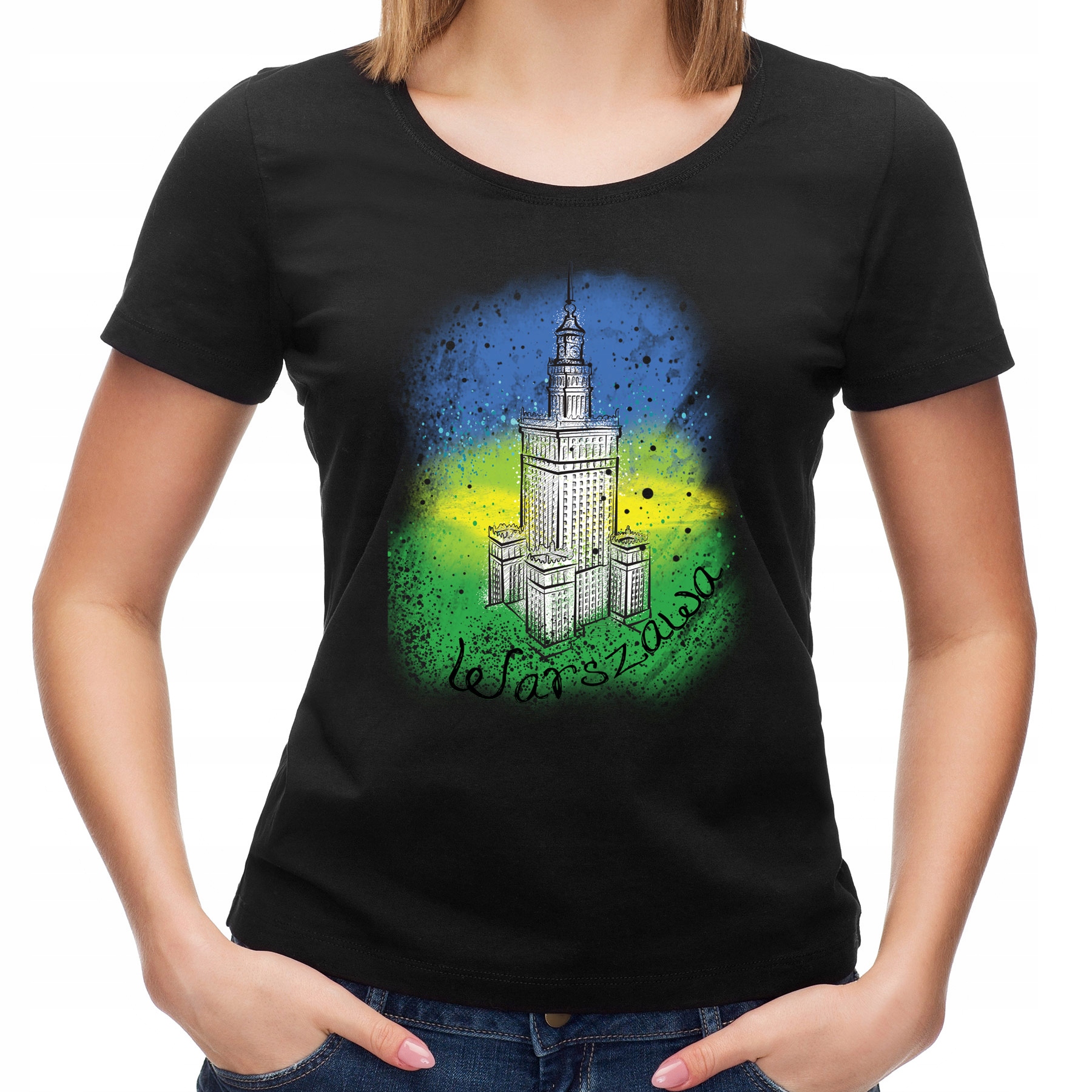 

Koszulka Kolorowy PKiN (L):: XXL,: czarny