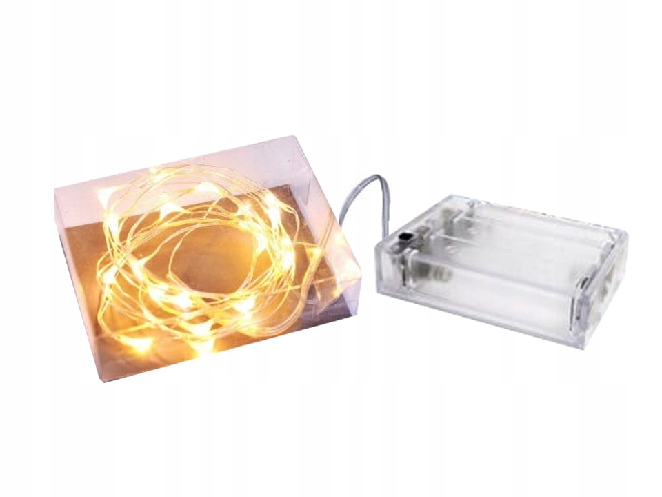 

Lampki Dekoracyjny Druciki 20 Led Na Baterie 200cm