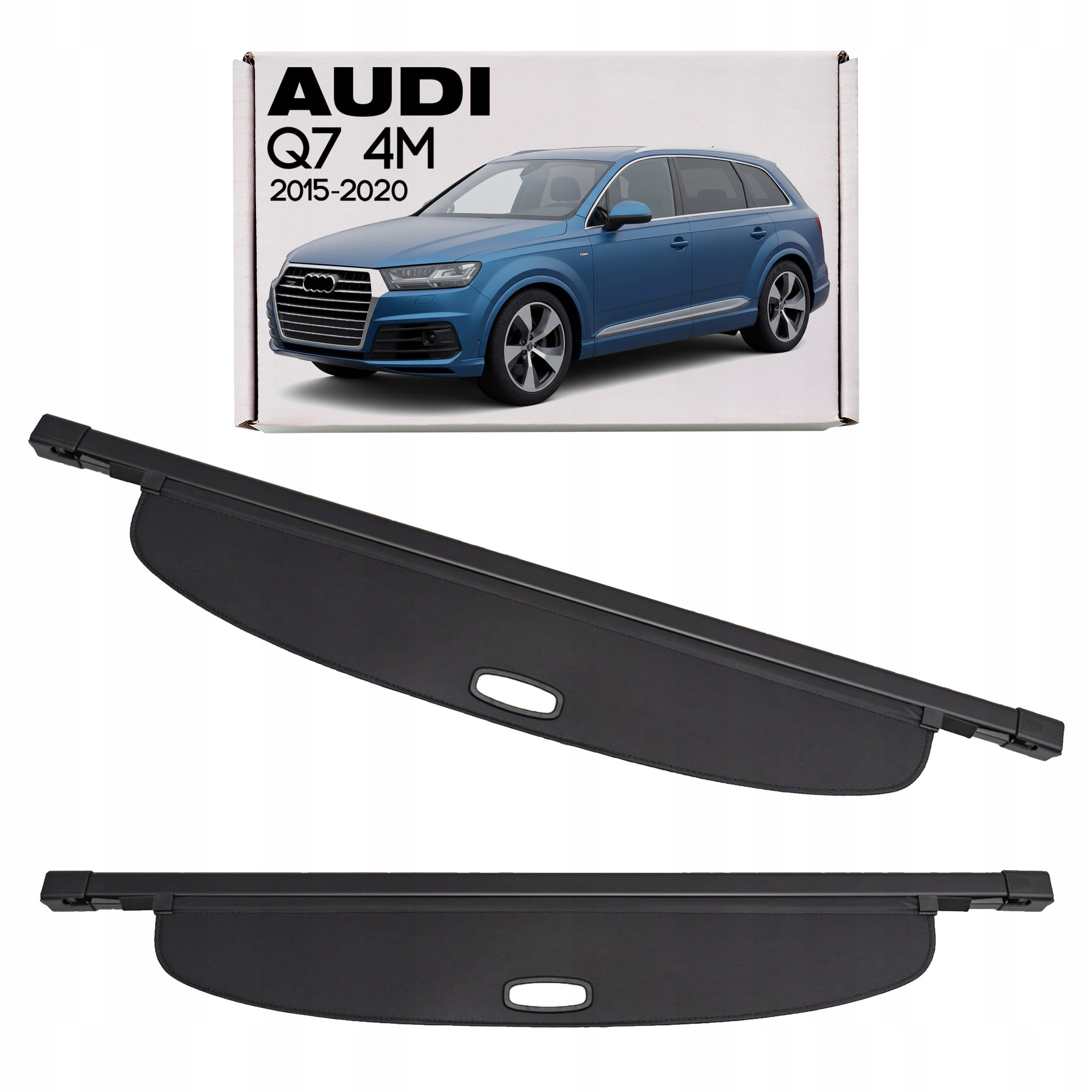 Audi Q7 4 M 2015-2020 Před Faceliftem Roleta Do Zavazadlového Prostoru Černá 4M0867871C