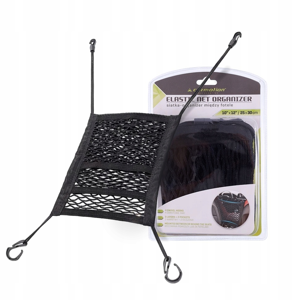

Siatka Organizer Między Fotele 25X30 CM 2 Kieszeni