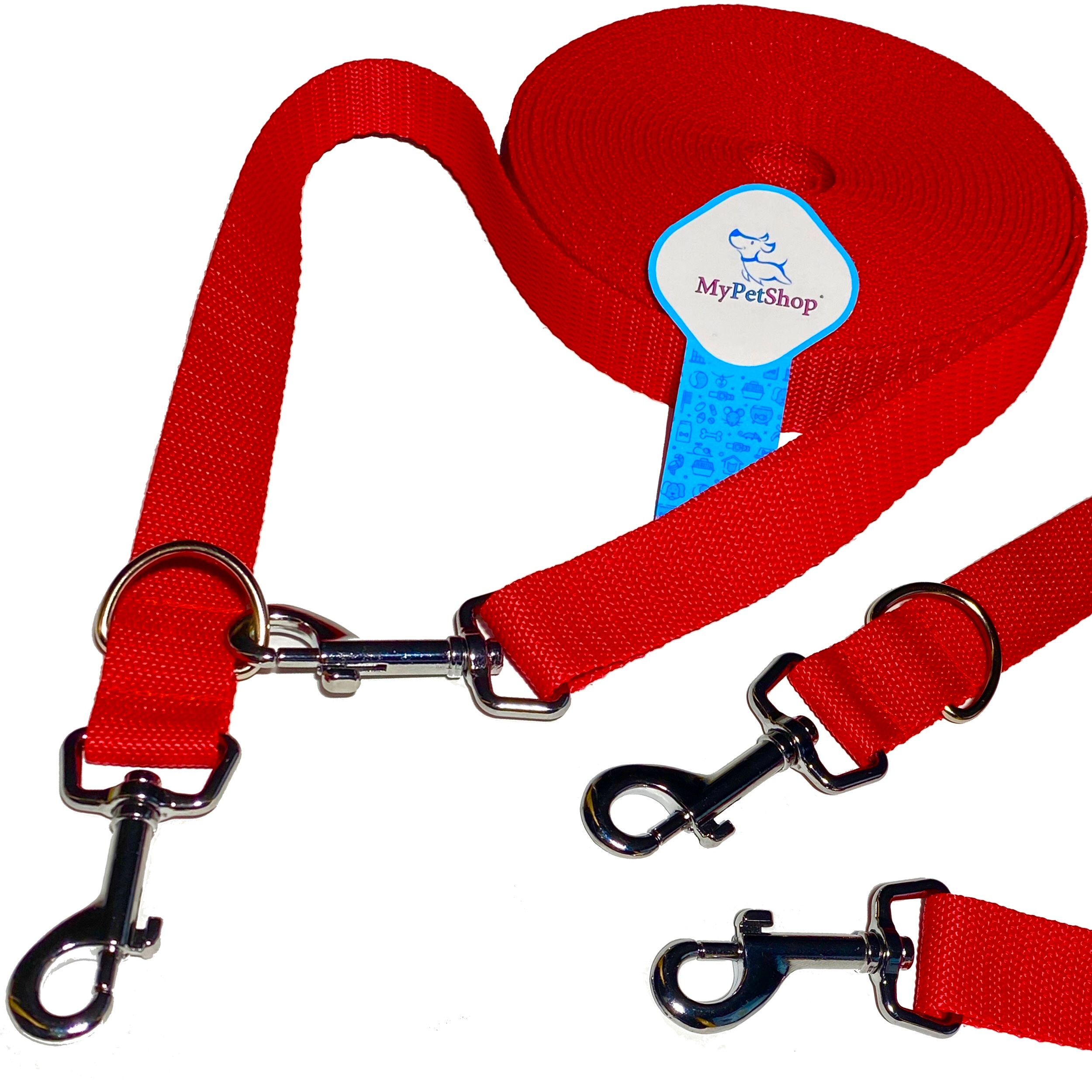 

Smycz Treningowa Przepinana 10m-5m 25 mm Mocna.