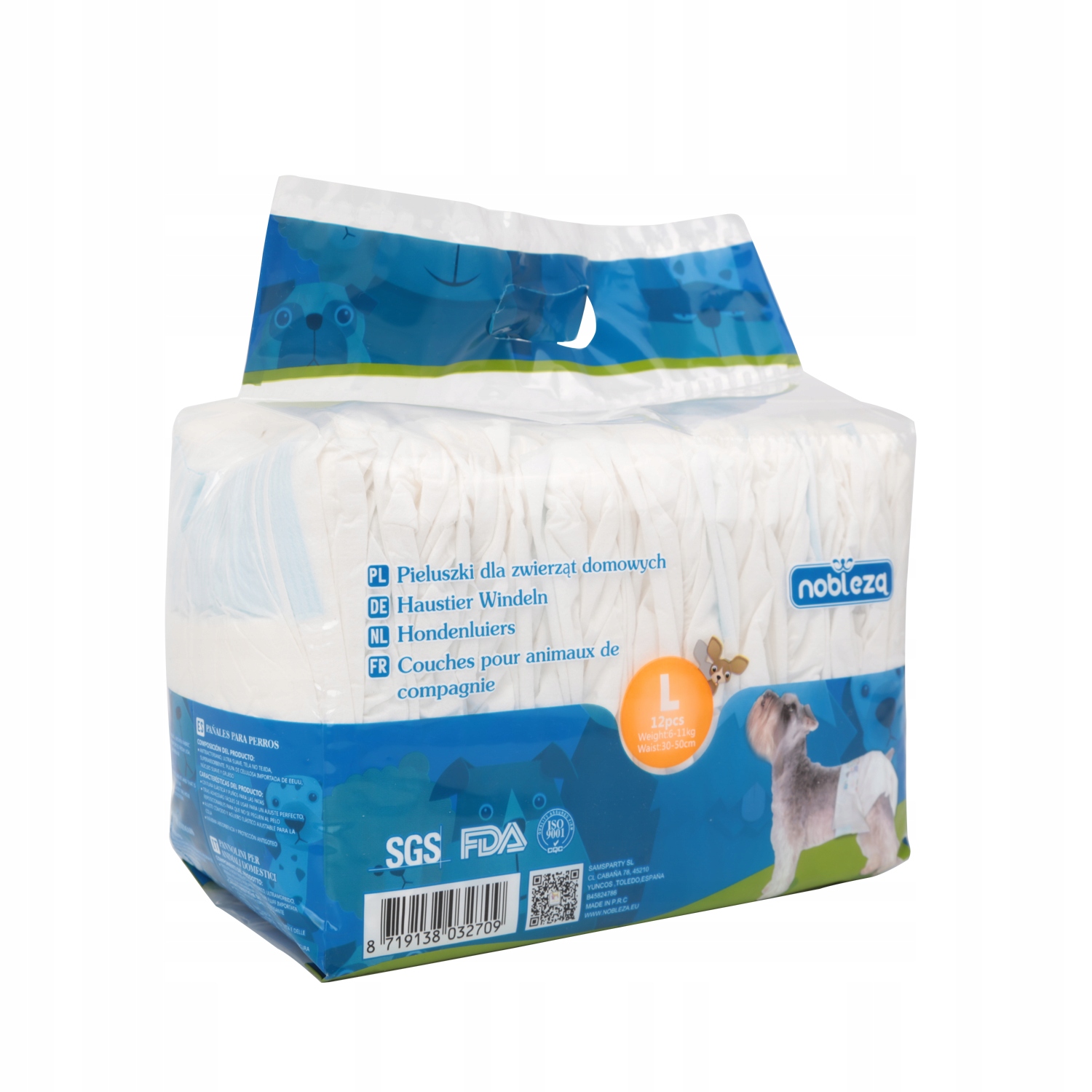 

Pieluchy 12/ L pampersy dla suczki psa 6-11 kg