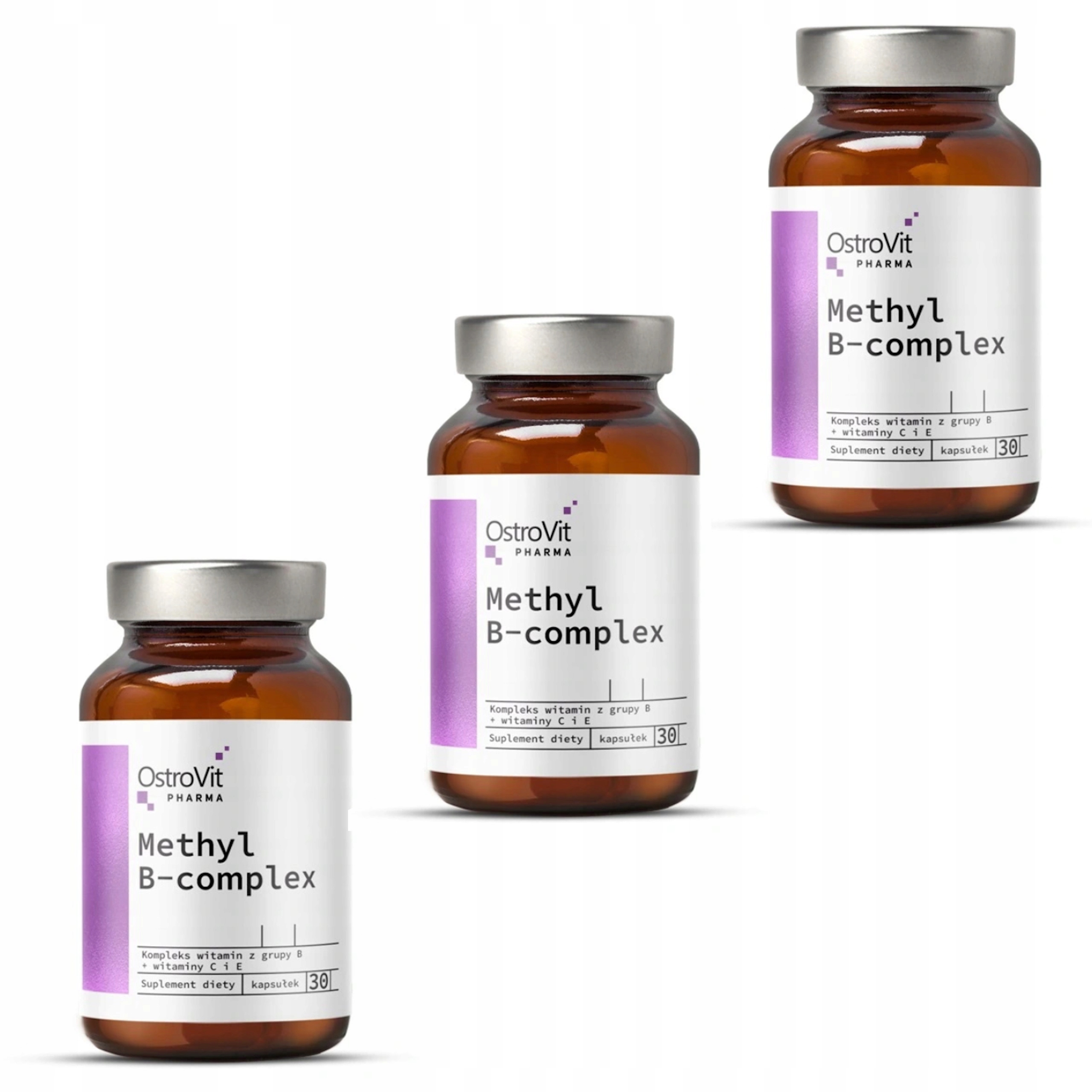 

Ostrovit Methyl B-complex 90k Witamina B2 B6 B12 E