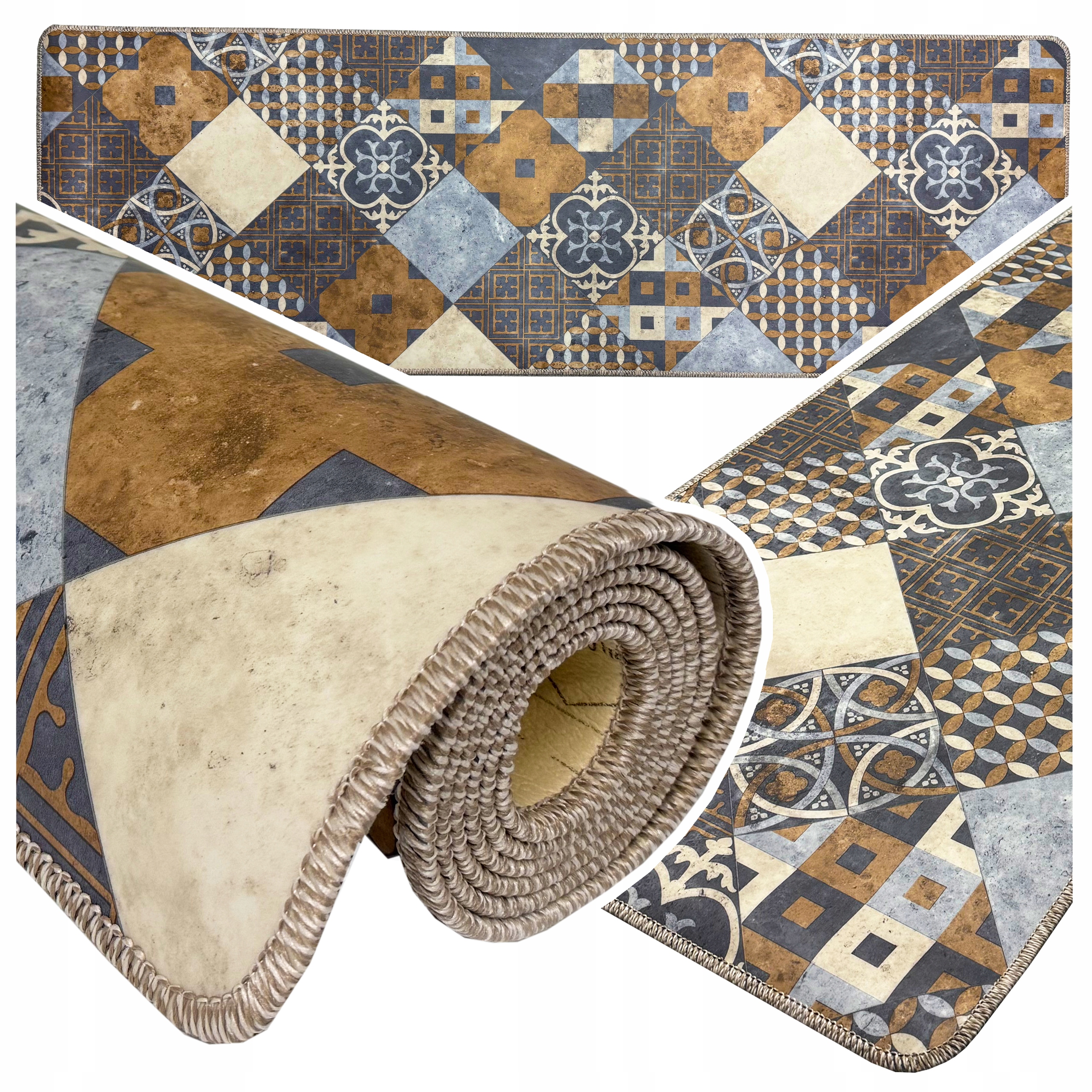 Koberec Do Kuchyně Tarkett Retro Vintage Koberec Běhoun Kuchyňská Podložka Pvc 180X63 CM