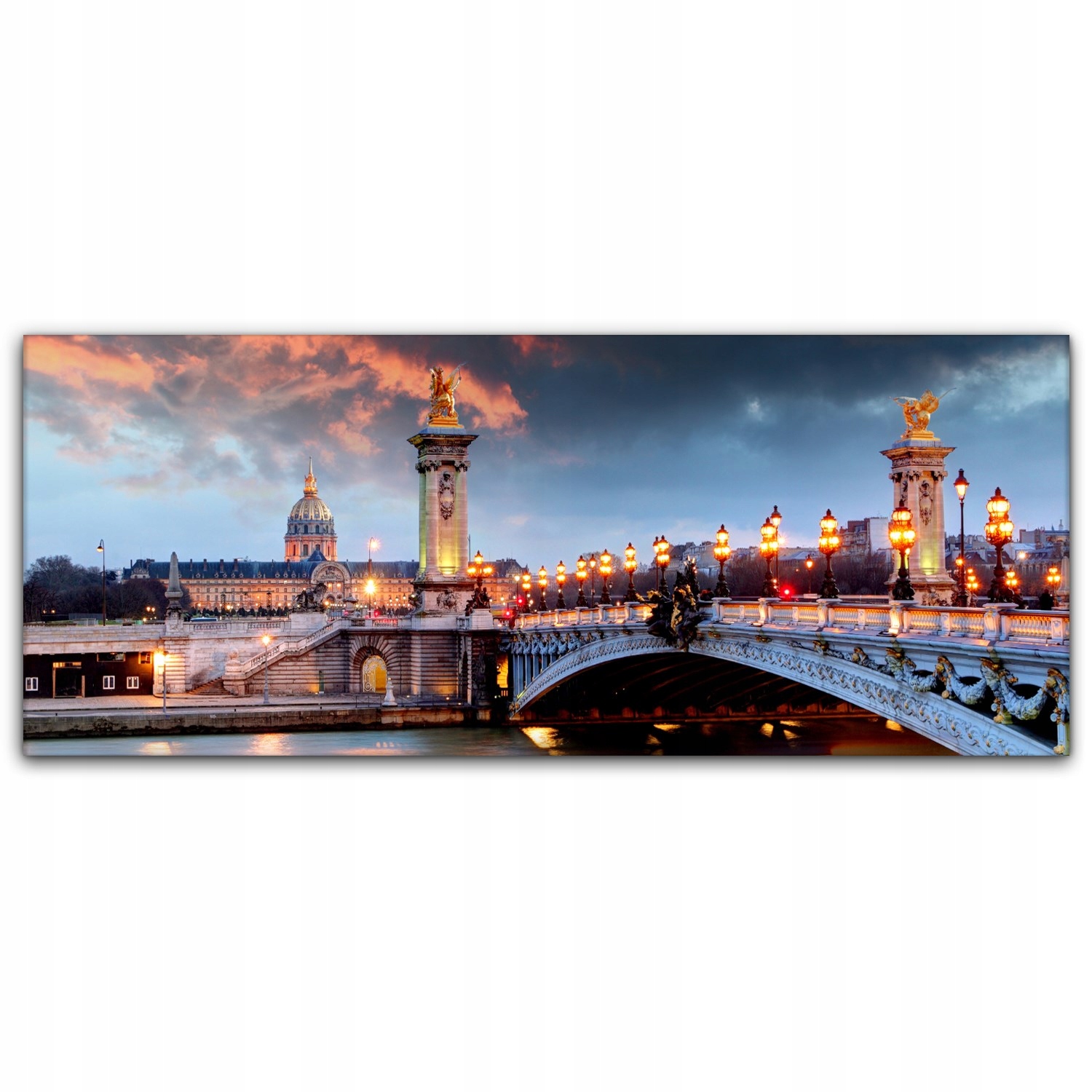 

Obraz na płótnie z foto 125x50 Most Zachód Słońca