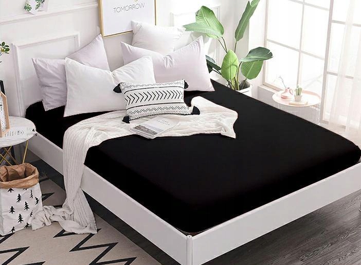 

Prześcieradło Frotte Z Gumką Piruu 140x200 Czarny