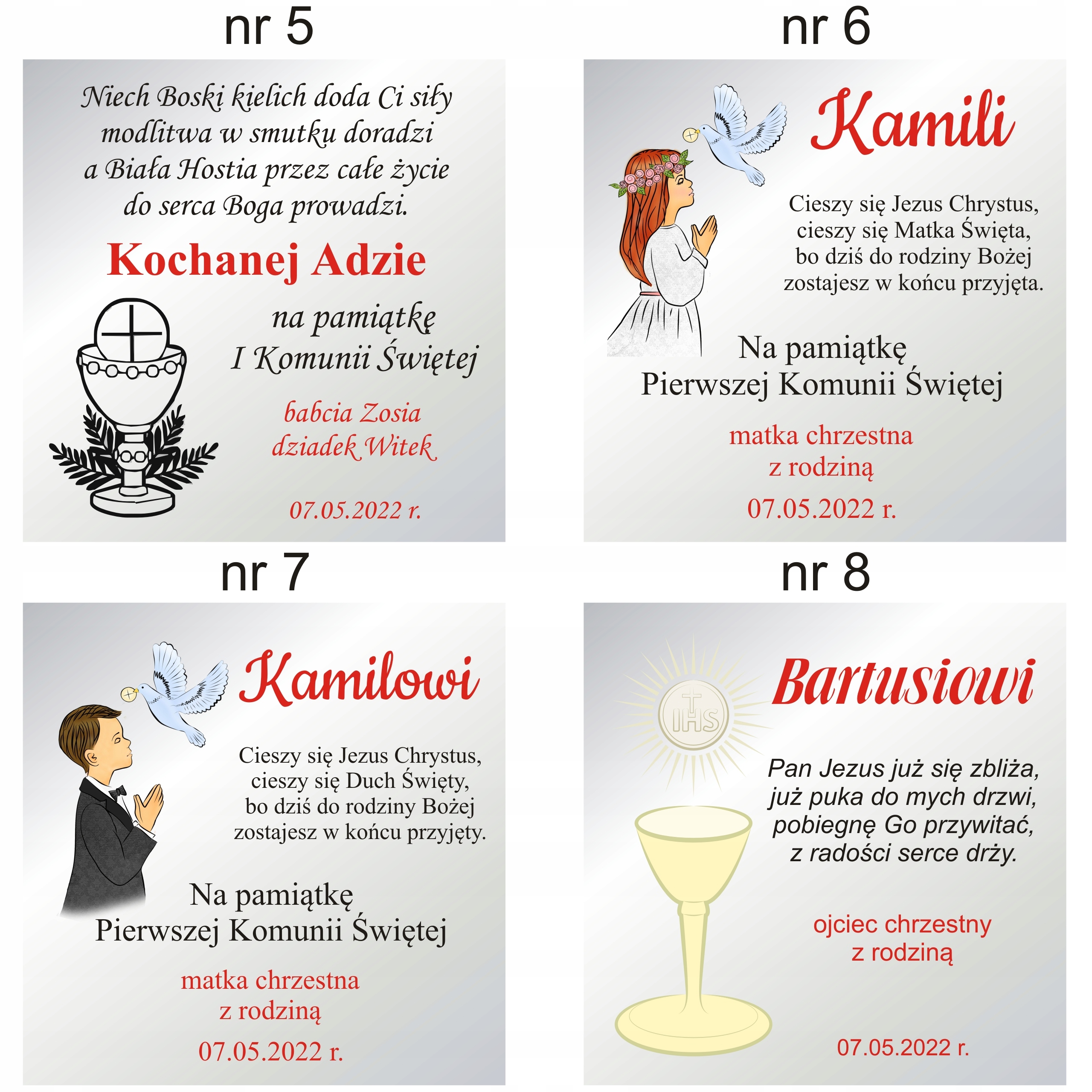 PAMIĄTKA I PIERWSZEJ KOMUNII ŚWIĘTEJ NA PREZENT Okazje komunia