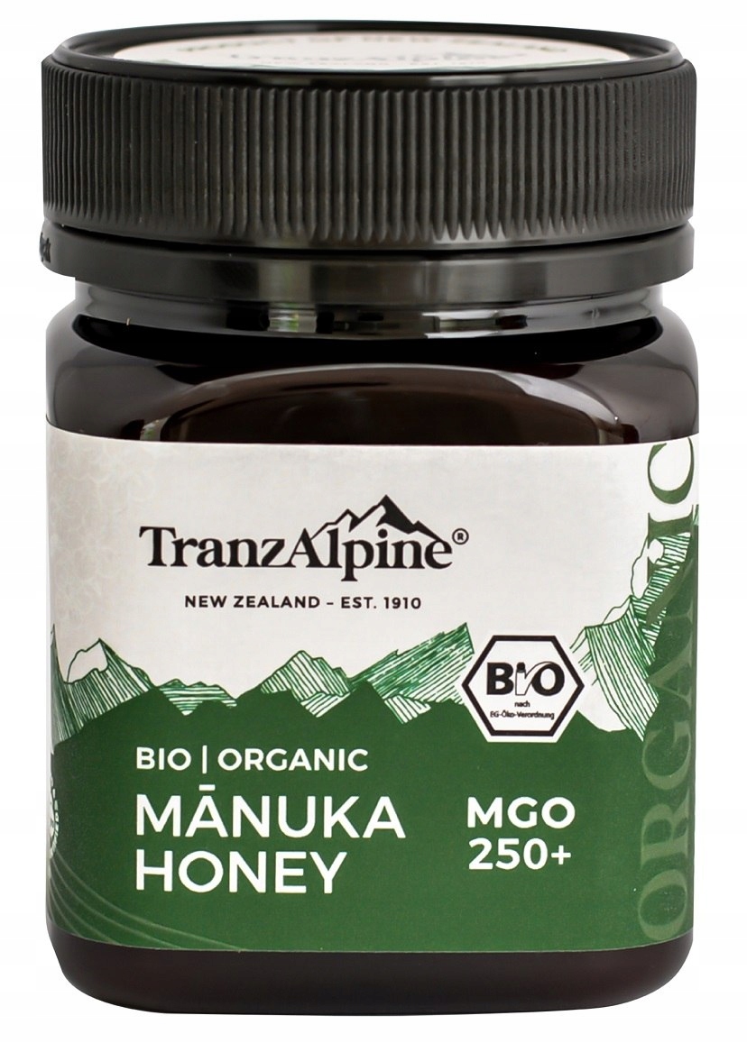 Miód Manuka Mgo 250+ Bio 250 g Tranzalpine