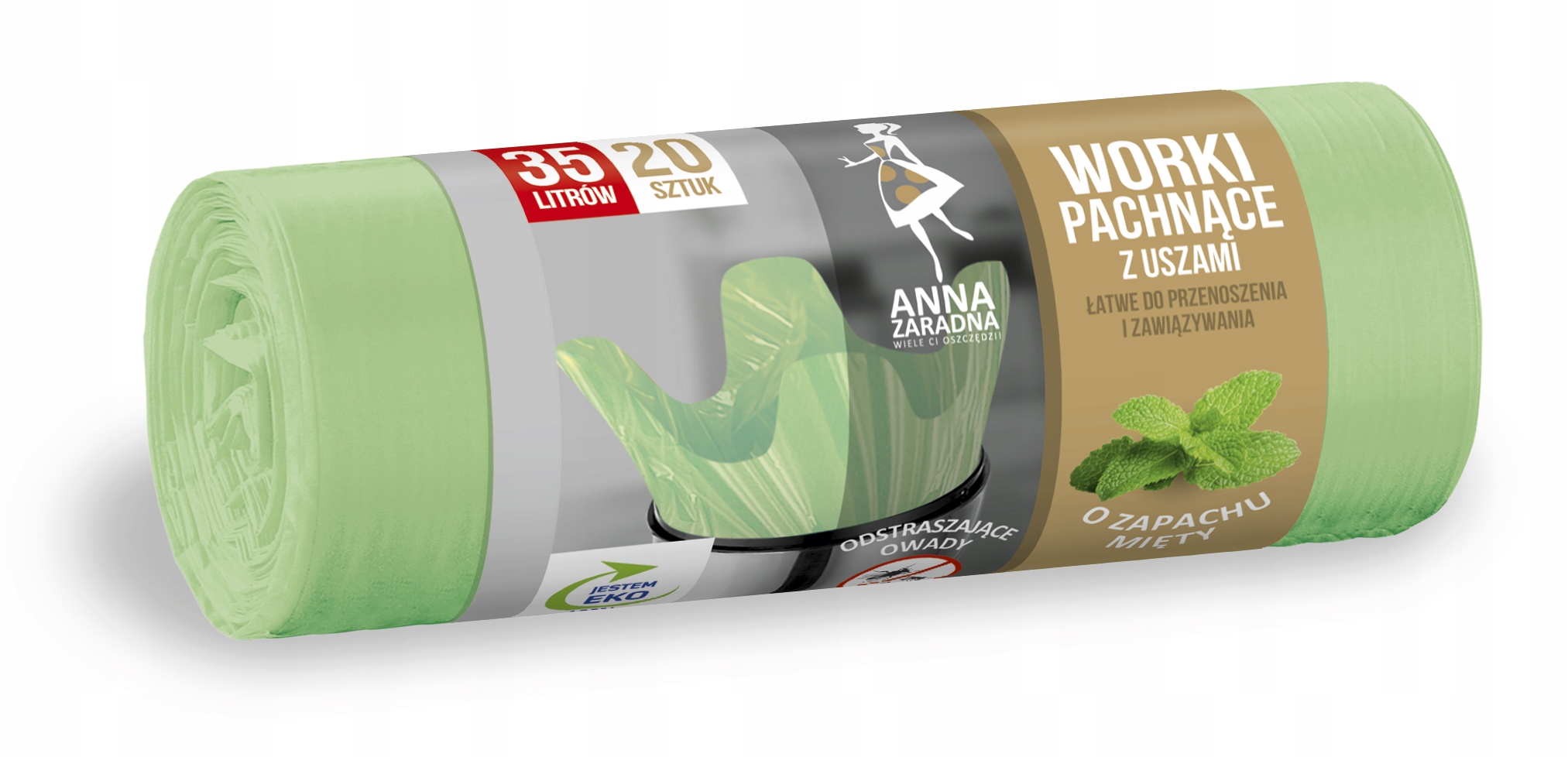 

Zapachowe Worki Na Śmieci 35L 20szt Zapach Mięta