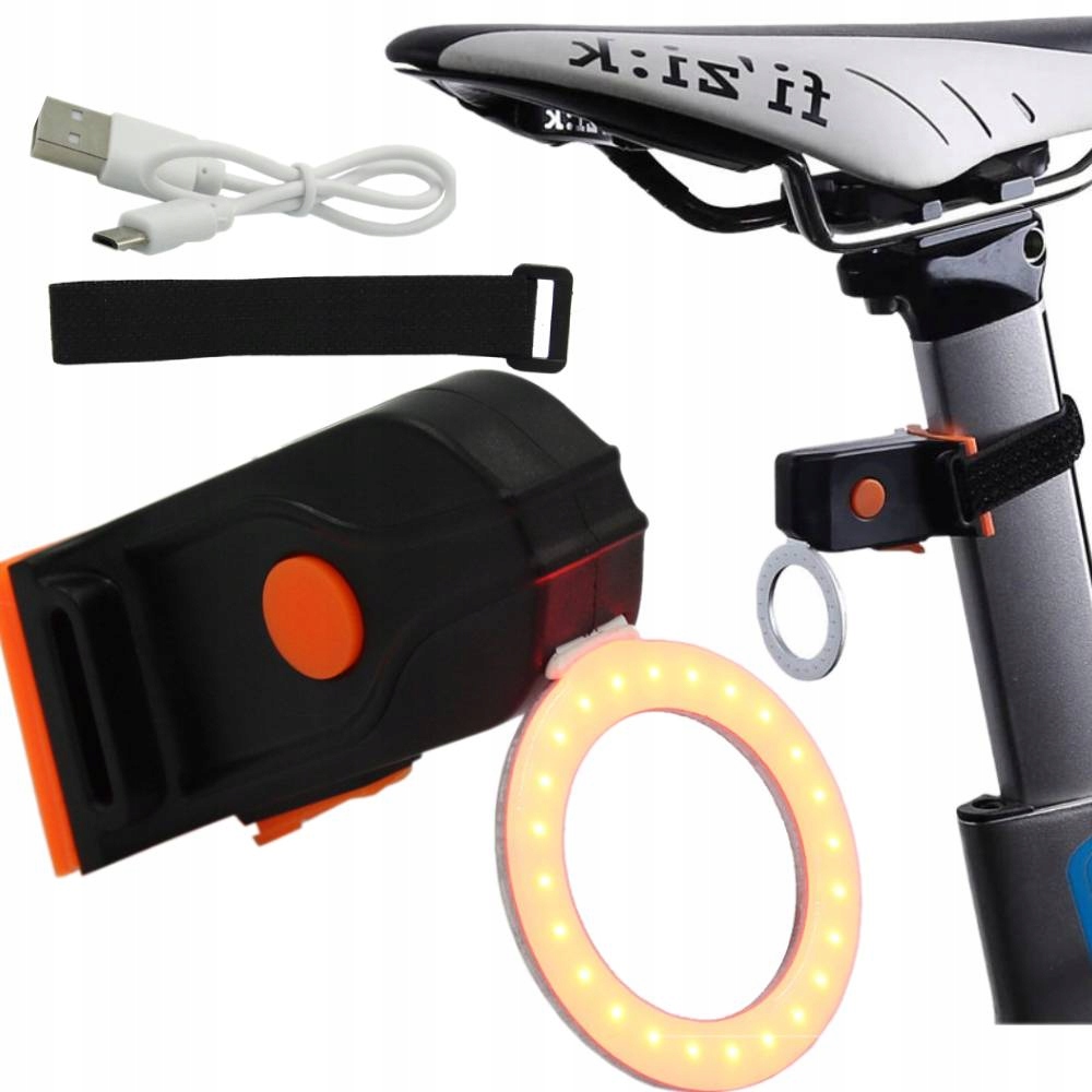 

Lampka Rowerowa Led Światło Tył Usb Wodoodporna