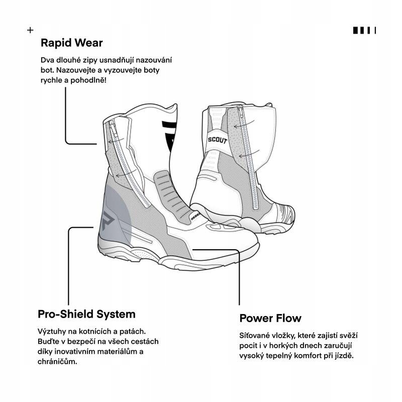 BUTY REBELHORN SCOUT AIR BLACK MATT buty 45 Model RH-BOT-SCOUT-AIR