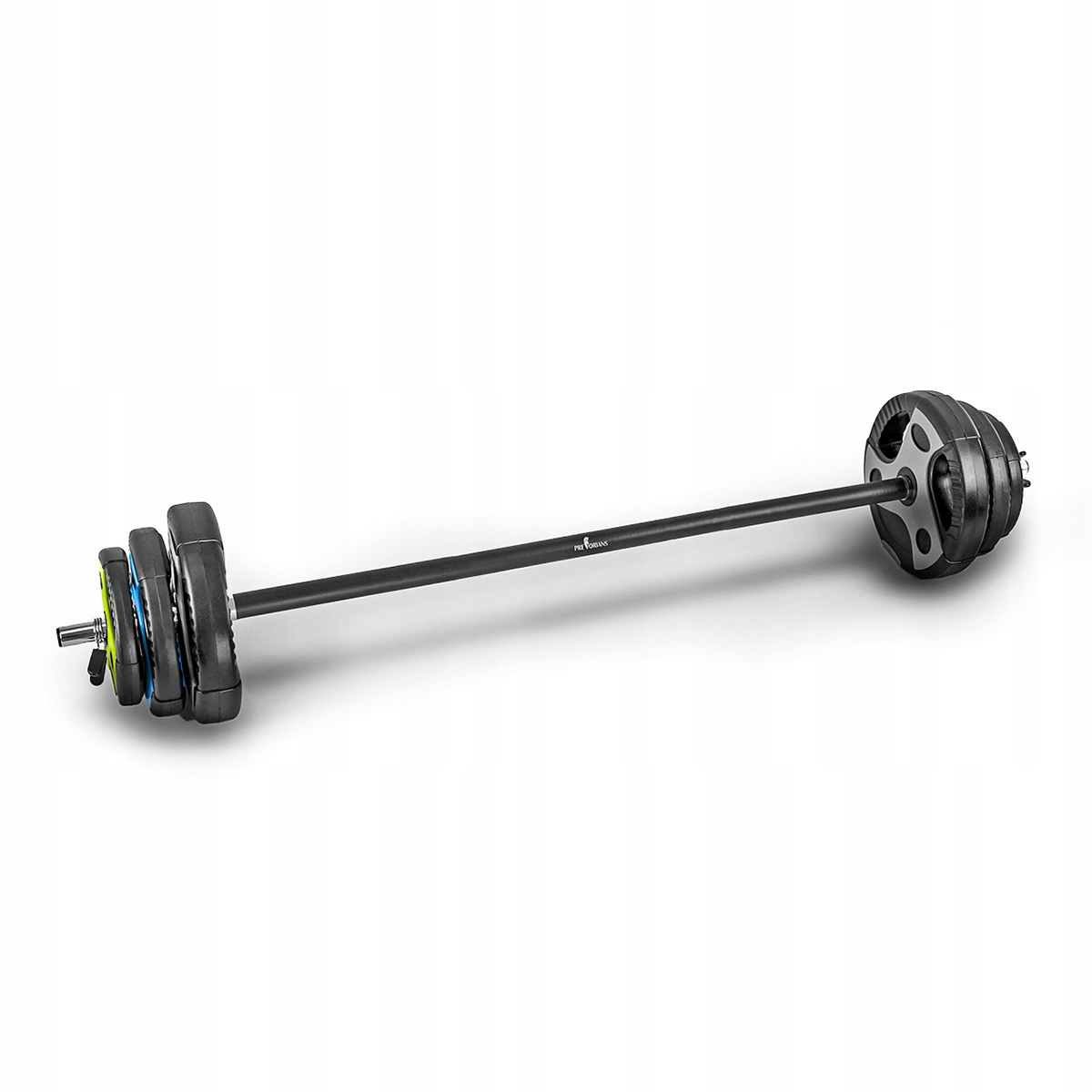 SZTANGA SKRĘCANA Z OBCIĄŻENIEM REGULOWANA ZESTAW GRYF Z OBCIĄŻENIEM 20kg Rodzaj gryfu prosty