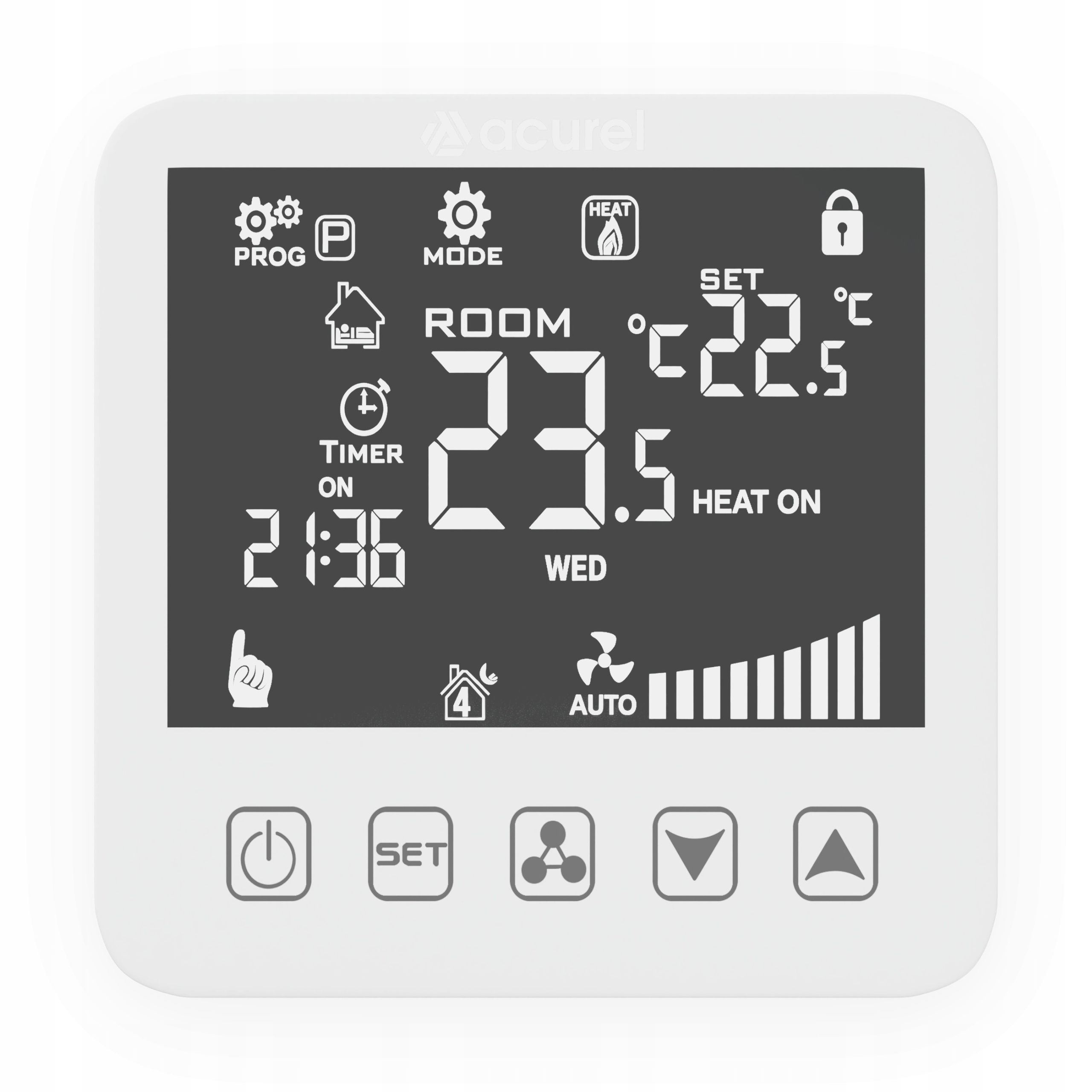 Sterownik Klimakonwektorów Regulator Fancoil 4P LCD Programowalny 230V