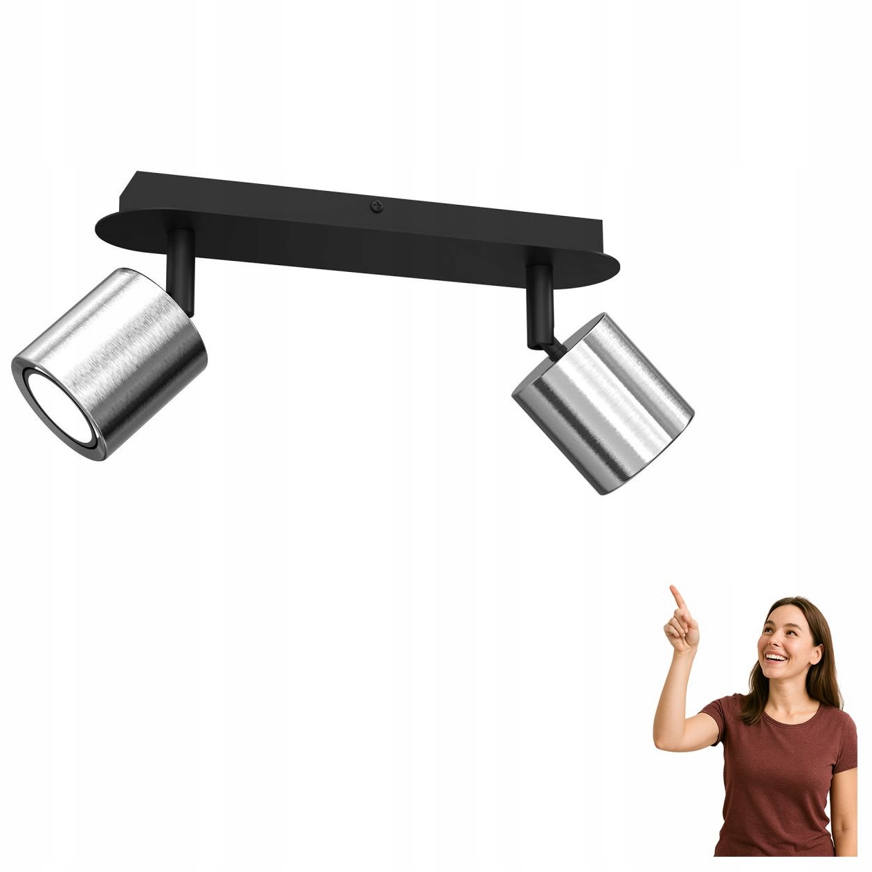 Dvojitá spotová reflektorová lampa Demia 9235 Luminex