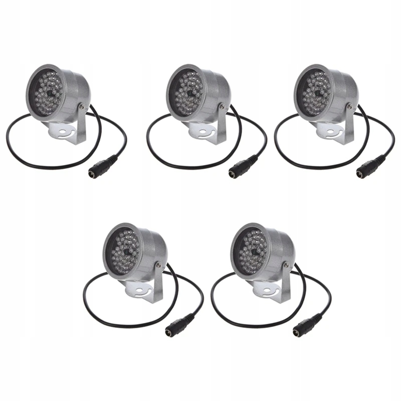 5X 48 LED Illuminator IR Infrared Night Vision Light Security Lamp For