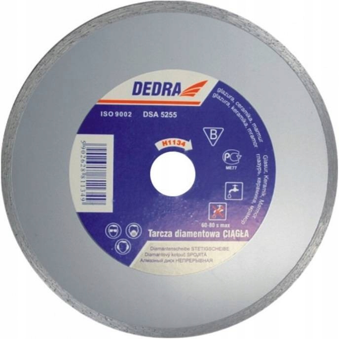 

Tarcza Diam Do Glazury 180x22,2mm Dedra H1134