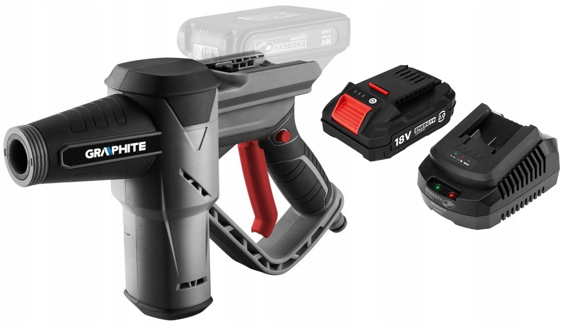 Graphite Zahradní Myčka Akumulátor 2AH Sada 18V Max. Tlaku 24BAR 58G083