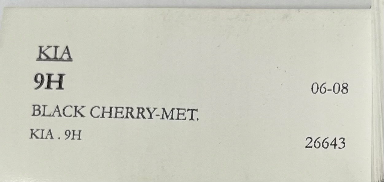 lakier BAZA PERŁA KIA BLACK PEARL 1K IXELL 1Litr rozcieńczalnikowa 55 Pojemność opakowania 1000 ml