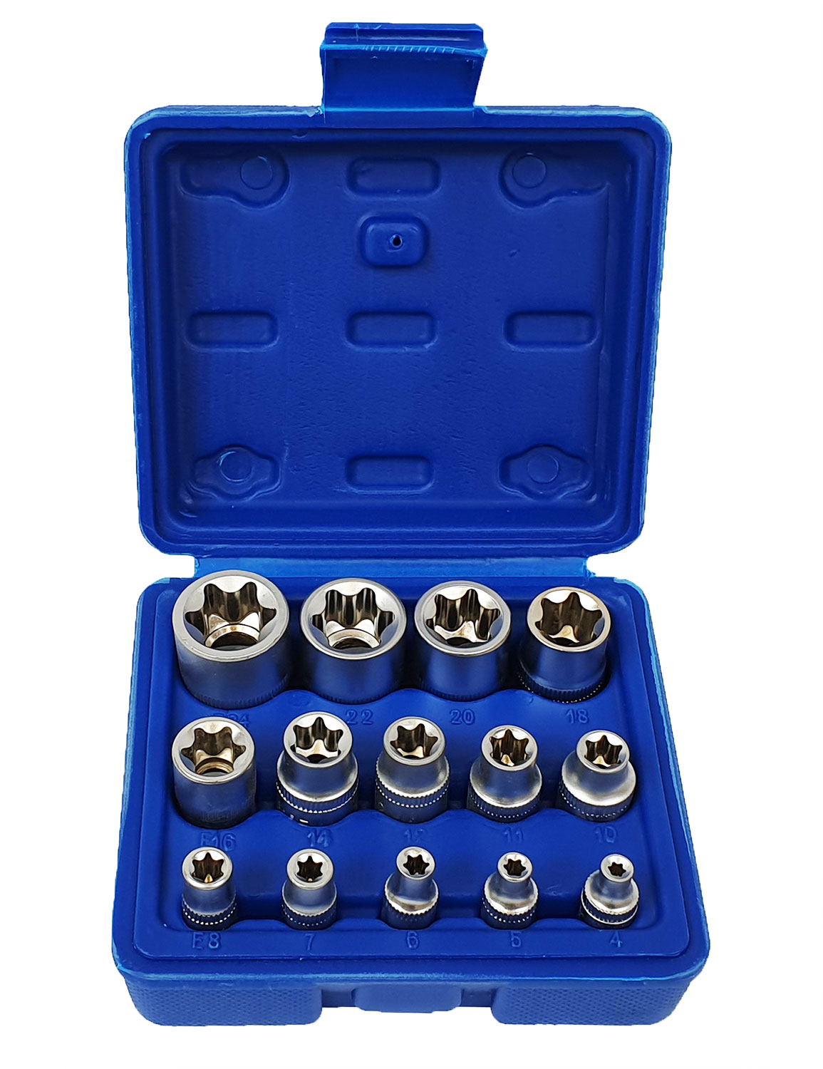 

Zestaw Nasadek Torx Wewnetrzny E4 E24 14SZT