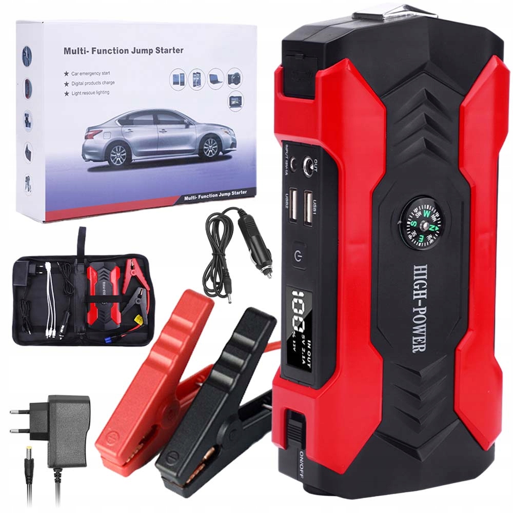 Urządzenie Rozruchowe Booster Jump Starter Powerbank Mocny 28000MAH 800A