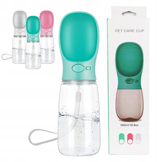 

Poidło Butelka dla Psa i Kota Dozownik 550ml Bidon