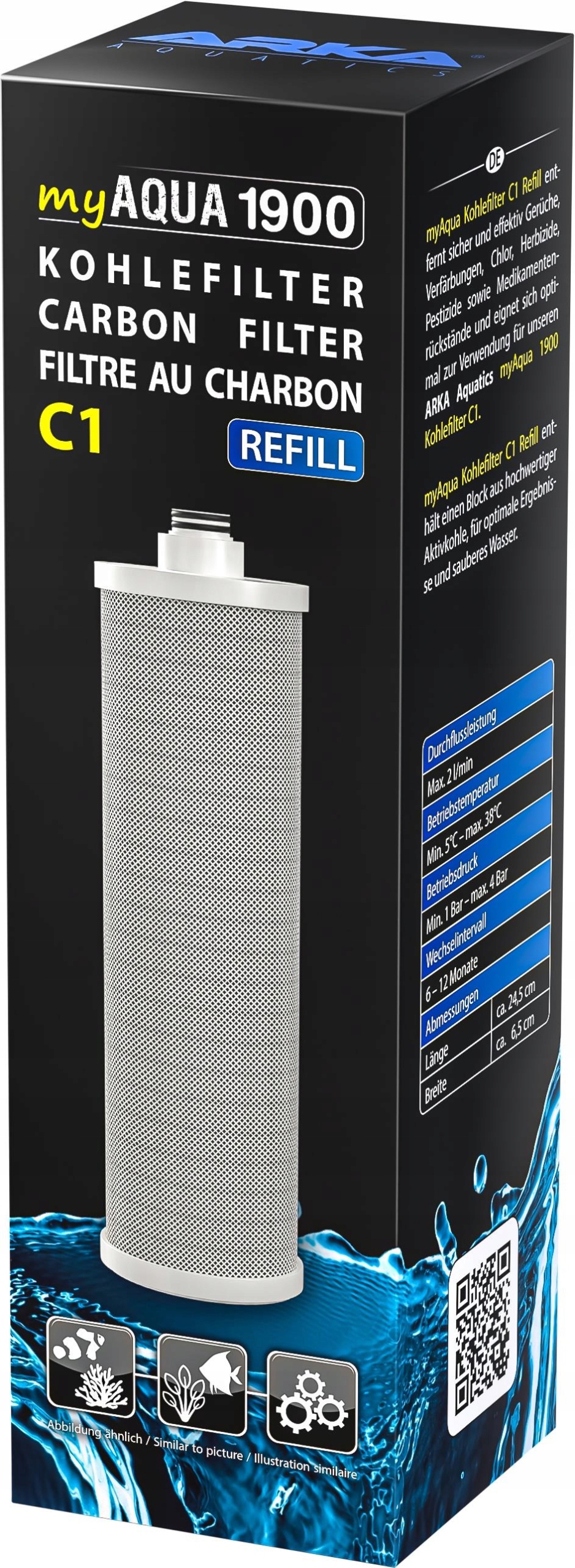 Levně Arka MyAqua1900 Carbon Filter C1 Doplňková náplň