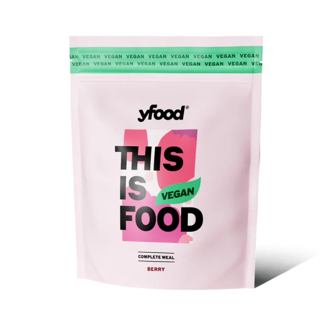 yfood Vegan Berry Powder 1,07kg 12 posiłków w proszku smak owoce leśne