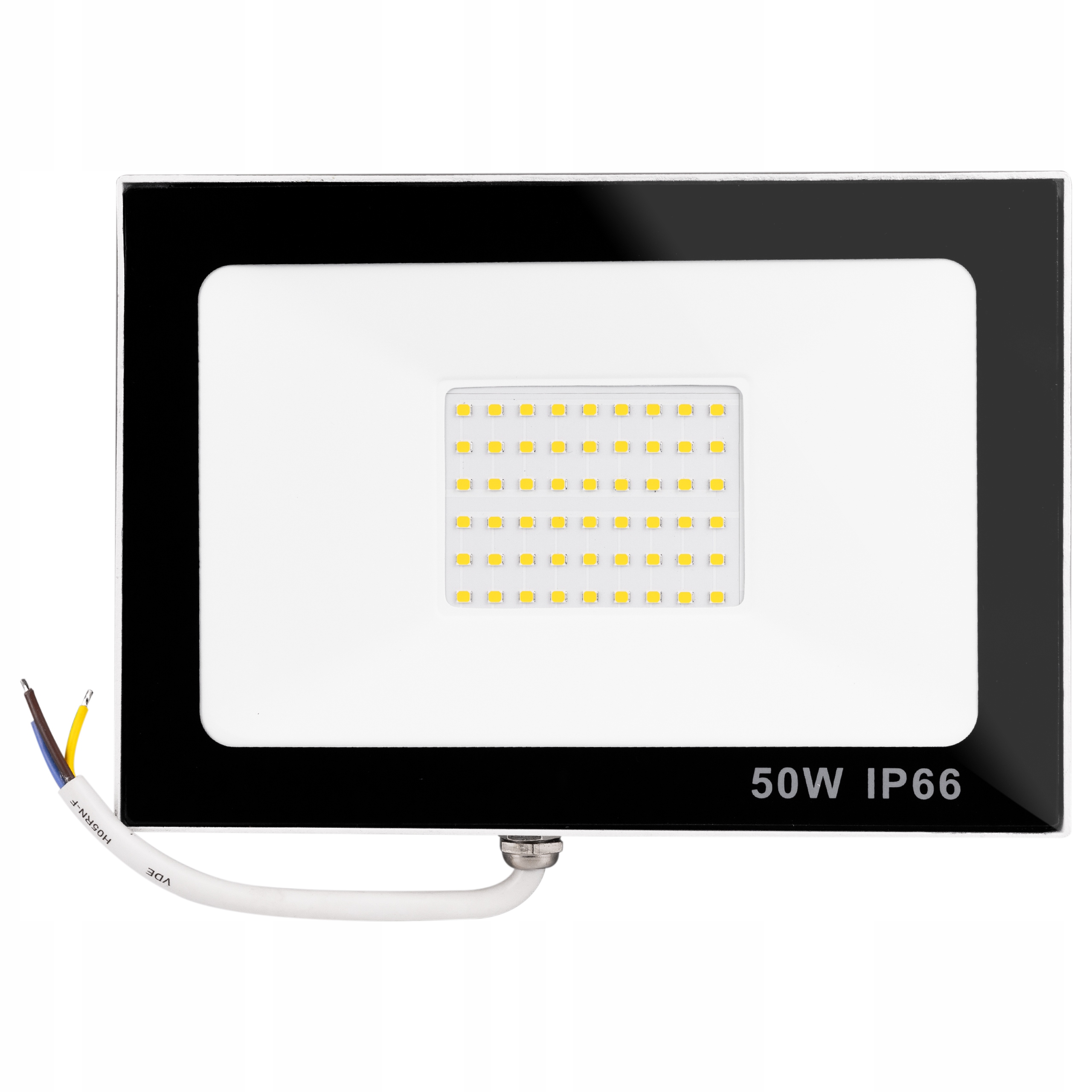 Halogen Reflektor LAMPA ROBOCZA NAŚWIETLACZ WODOODPORNY LED CCD 50W 5500lm Marka inna