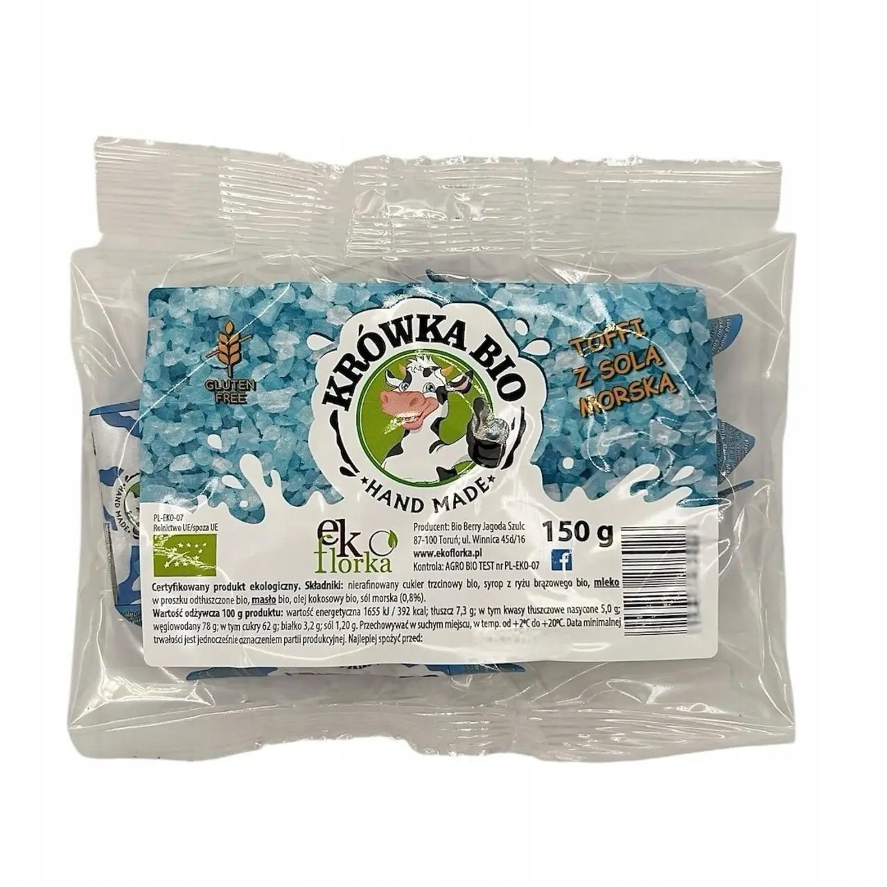 Bonbóny Krówki Toffi S Mořskou Solí Bezlepkové Bio 150 g Ekoflorka