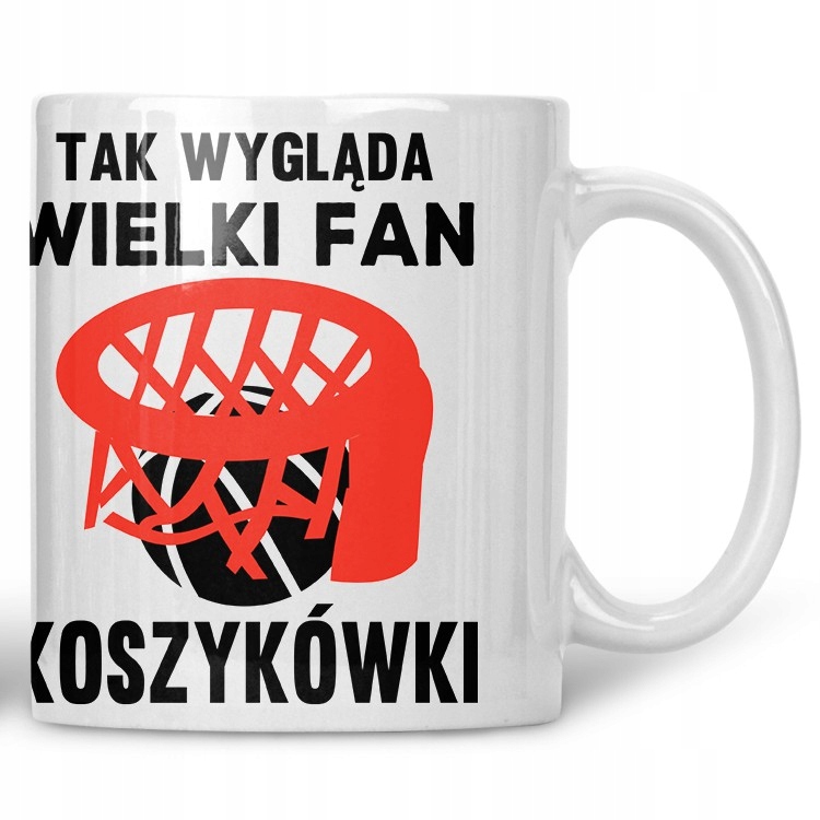 

Kubek Tak wygląda wielki fan koszykówki