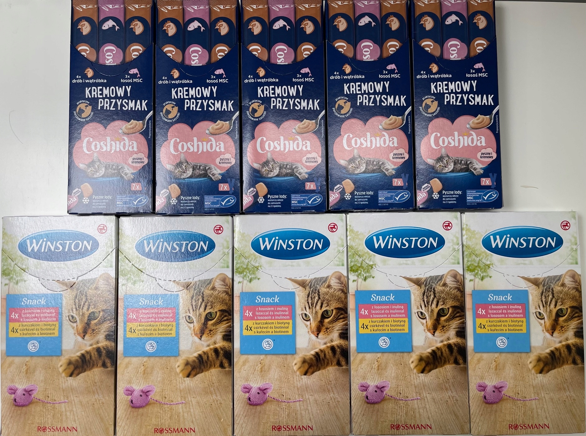 Levně Coshida mix Winston snack pamlsky 75 ks